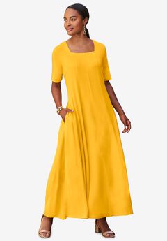 Square Neck Maxi Dress