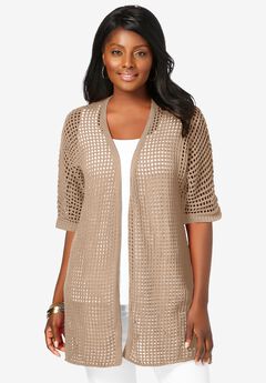 Crochet Long Cardigan