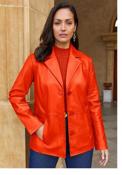 Leather Blazer