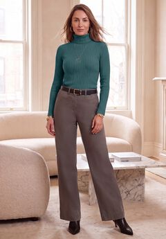 Ribbed Cotton Turtleneck Sweater