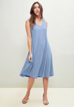 V-Neck Sleeveless Dress