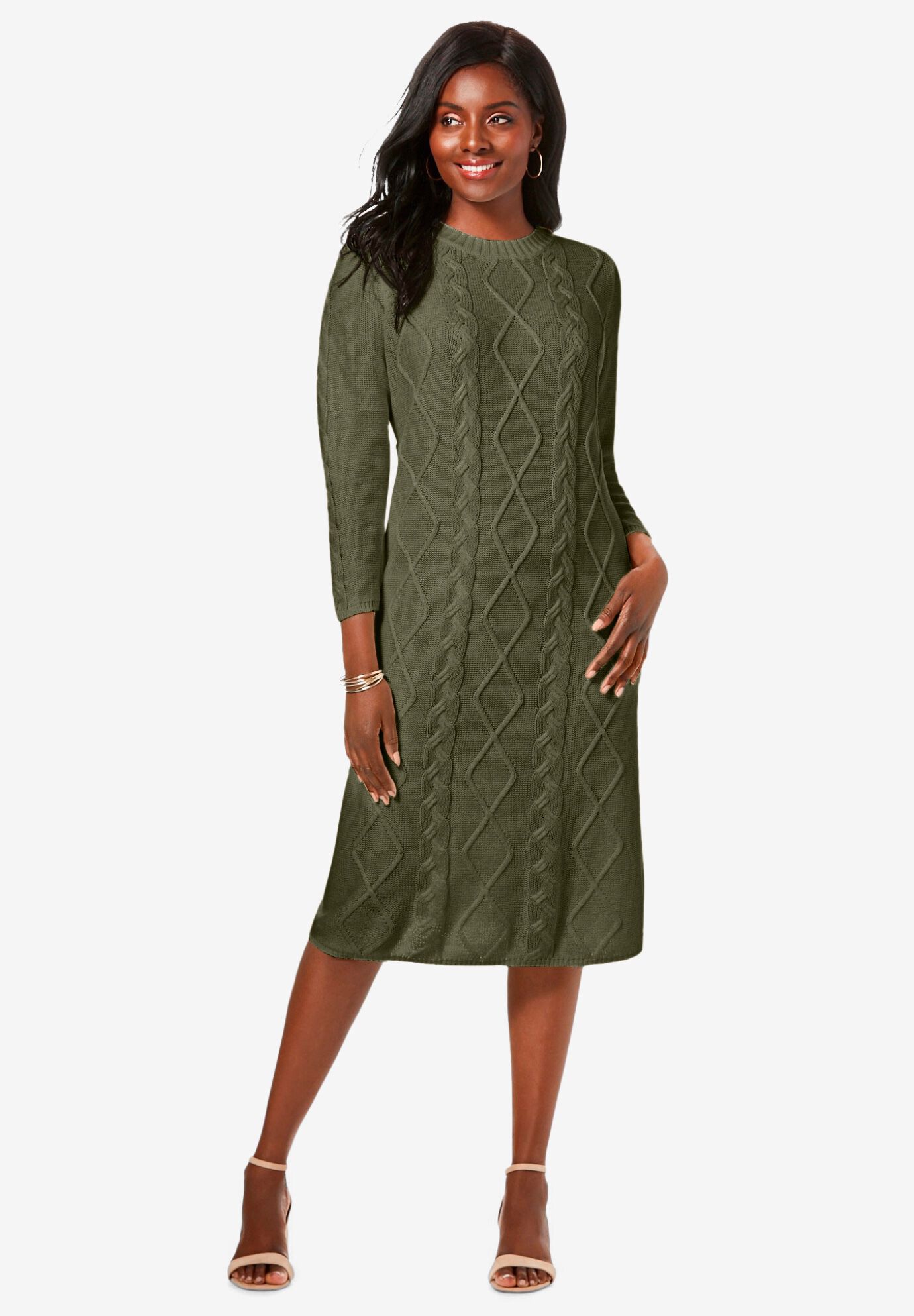 Cable Sweater Dress