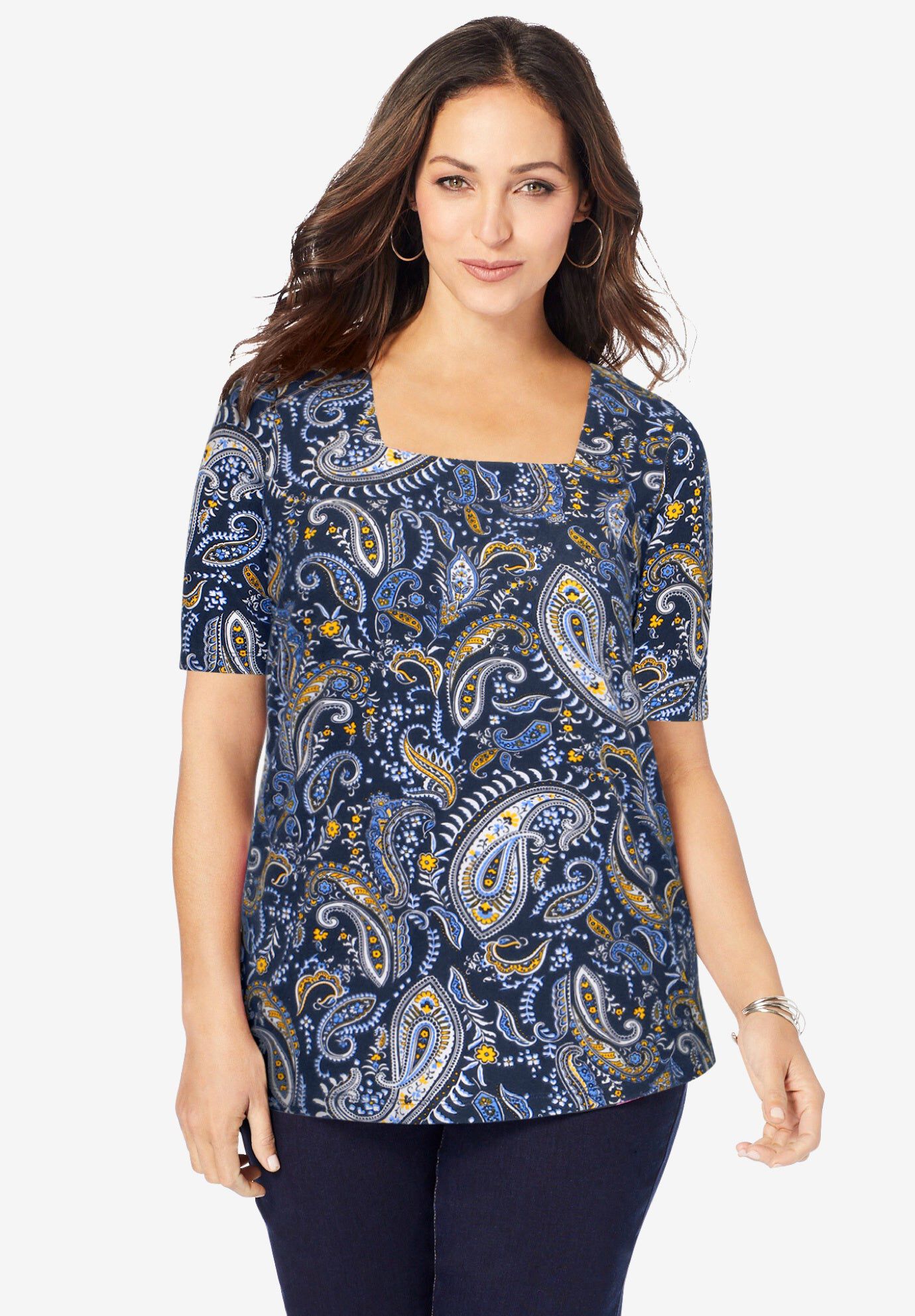 AMBER SS RELAXED SQUARE TEE
