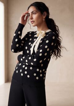 Plus Size Black Pullover Sweater