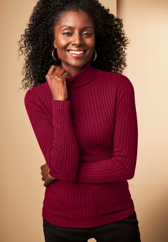 Plus Size Lightweight Turtleneck Sweaters