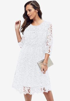 Lace Fit & Flare Dress