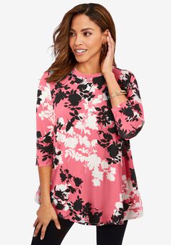 Stretch Knit Swing Tunic
