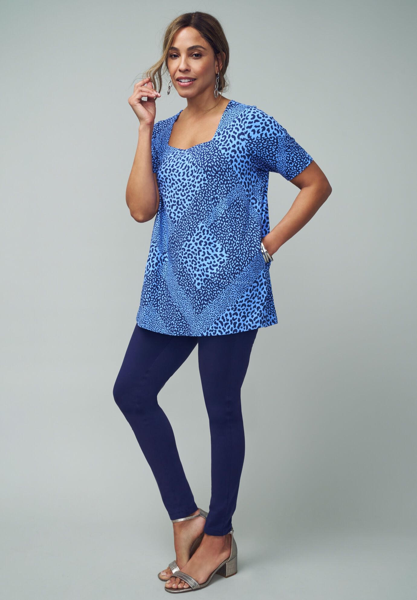 Everyday Stretch Cotton Legging, , alternate image number 2
