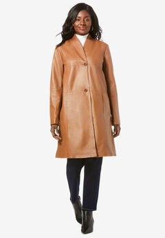 Leather Swing Coat