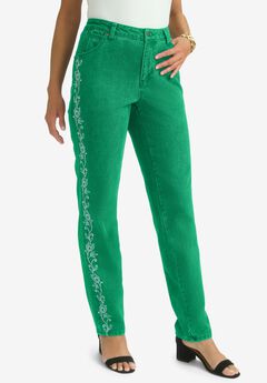 Classic Cotton Denim Straight-Leg Jean