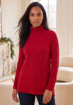 Cable Turtleneck Sweater