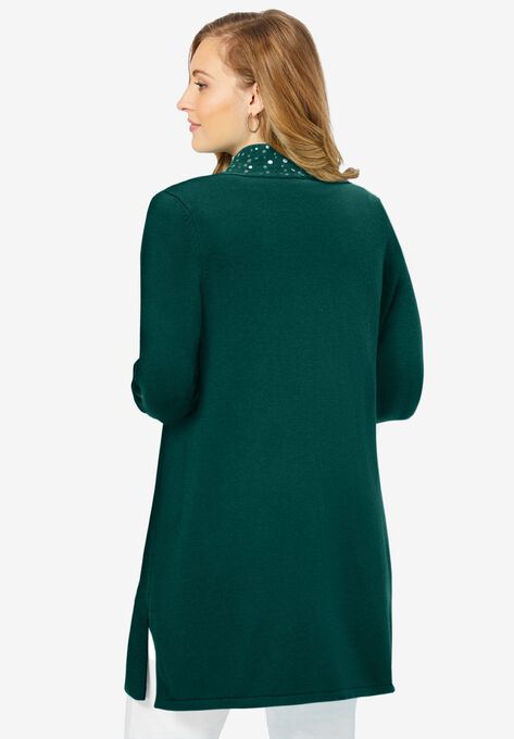 Fine Gauge Cardigan Topper, , on-hover image number null