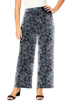 Everyday Stretch Knit Wide Leg Pant
