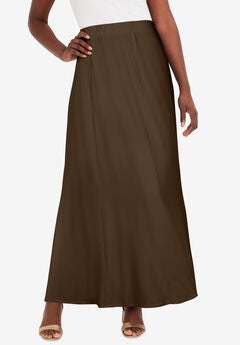 Plus Size Maxi Skirts With Pockets