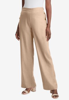 Linen Wide Leg Sailor Pant