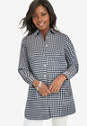 Poplin Tunic, BLACK MINI HOUNDSTOOTH, hi-res image number null