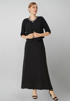 2-Piece Beaded Jacket Dress