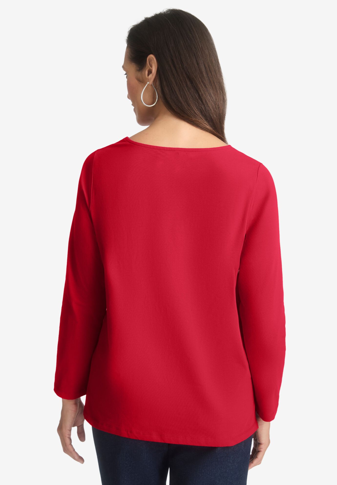 Sparkle Bow Tee, CLASSIC RED, on-hover image number 1