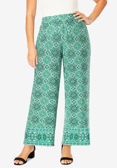 Everyday Stretch Knit Wide Leg Pant
