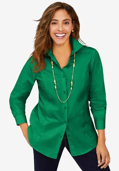 Wrinkle-Free Stretch Poplin Shirt