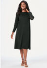 Jersey Lace Dress, BLACK, hi-res image number null