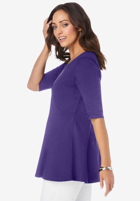 Peplum Tunic, , alternate image number null