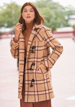 Hooded Toggle Wool Coat