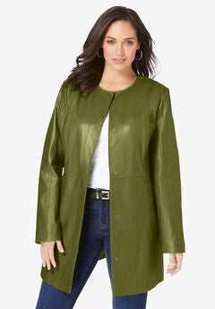 Three-Quarter Leather Jacket
