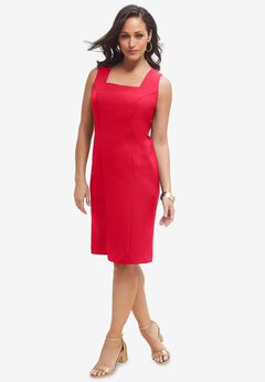 Bi-Stretch Sheath Dress