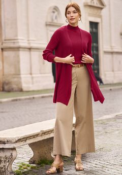 Ribbed Midi Cardigan