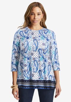 Stretch Knit Swing Tunic