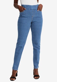 Comfort Waist Stretch Denim Straight-Leg Jean