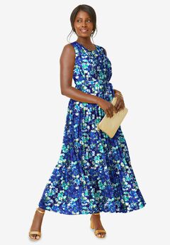 Pleated Maxi Dress