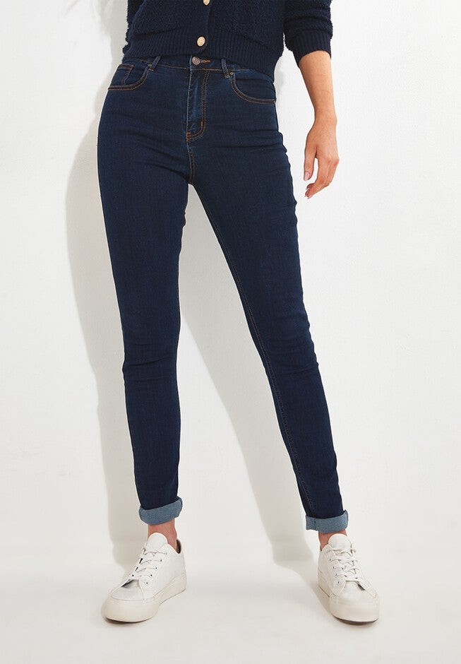 Stretch Denim Skinny Jean, DARK BLUE, on-hover image number null