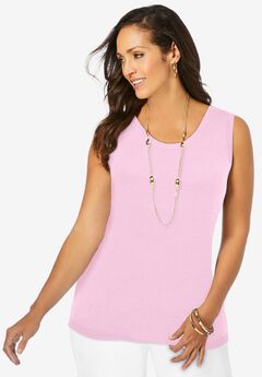 Plus Size Pink Cardigan Sweater