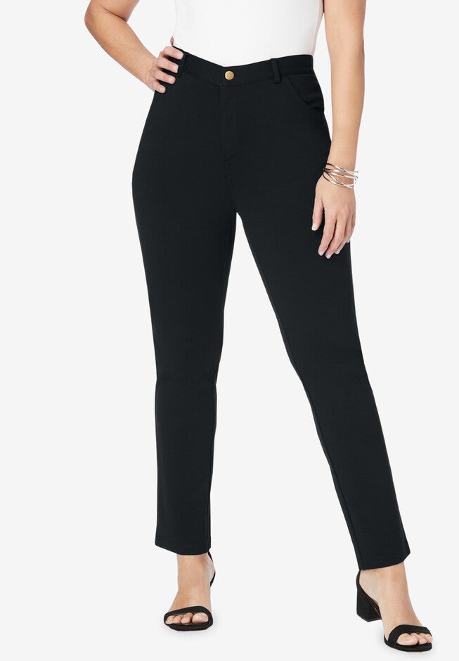 Ponte 5-Pocket Pant, BLACK, hi-res image number null