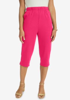 Plus Size Pink Capris