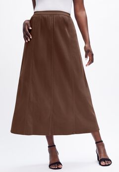 Stretch Denim Jegging Skirt