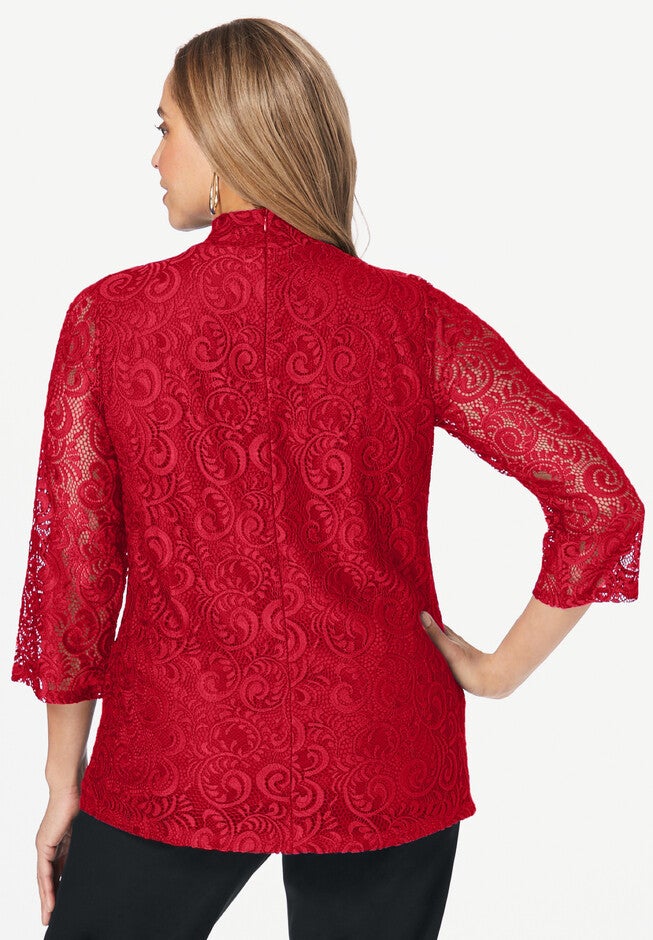 Lace Twist Top, , on-hover image number null