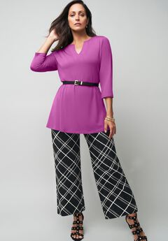 Everyday Stretch Knit Wide Leg Pant