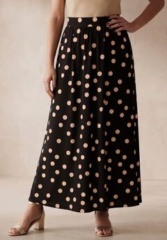 Stretch Knit Maxi Skirt