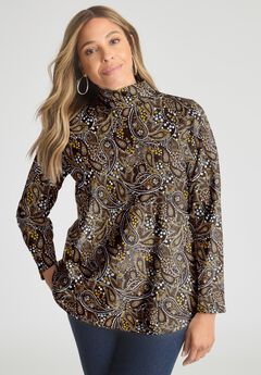 Long Sleeve Mockneck Tee