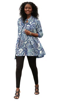 Georgette Button Front Tunic