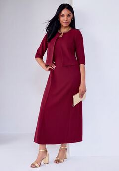2-Piece Beaded Jacket Dress