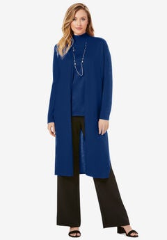 Cotton Cashmere Duster Sweater