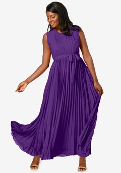 Plus Size Pleated Dresses