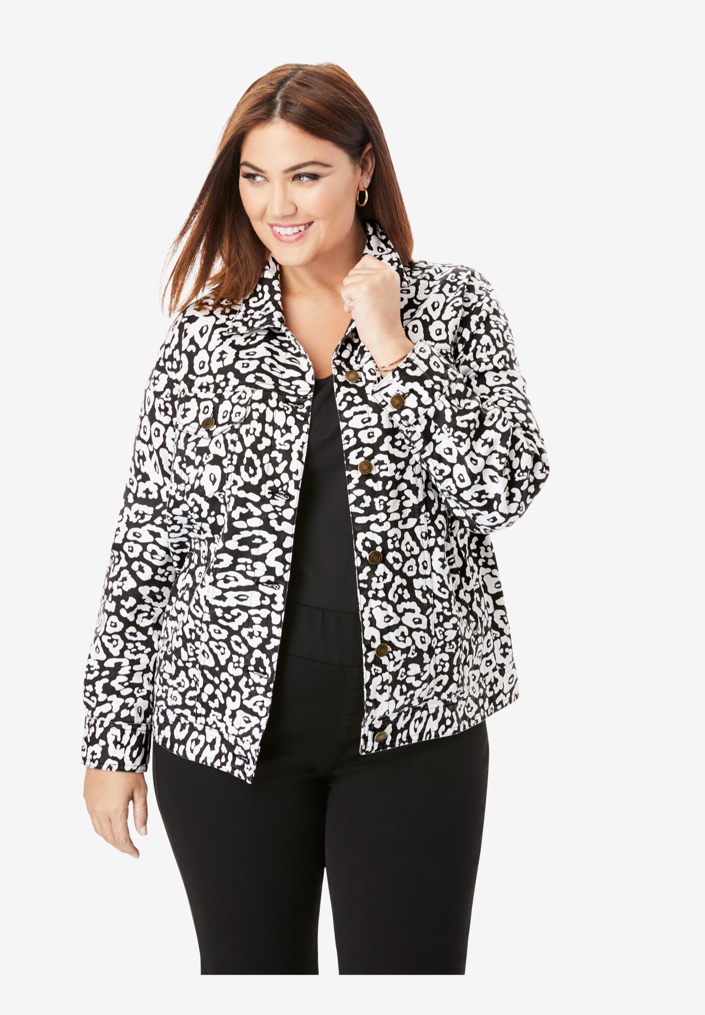 Roamans Womens Plus Size Faux Suede Jacket