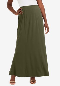 Stretch Knit Maxi Skirt