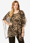 Georgette Caftan Tunic, SAFARI PRINT, hi-res image number null