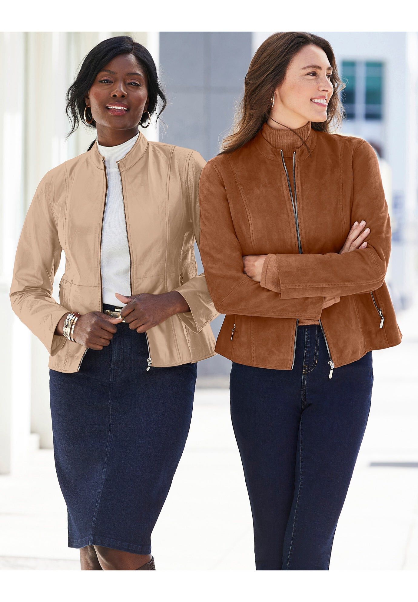 Wrap Jacket With Whipstitch Trim | Roaman's